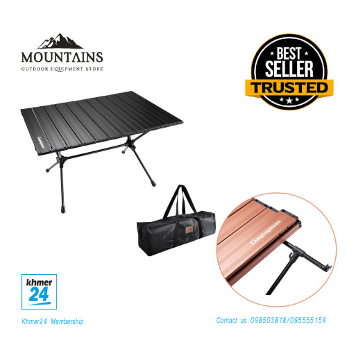 New Multifunctional  Table Folding Picnic Table Aluminum Alloy Camping Portable Outdoor 56*15*17.5cm