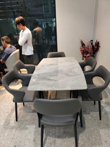 \u2705 1 marble table + 6 chairs: 300$ per set