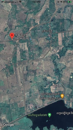 ដីលក់ មុខ 40 បណ្តោយ 200 តំលៃគិតជាម៉ែត្រដើរ (ចរចា) ជិតតំបន់ទេសចរណ៏ ទំនប់95