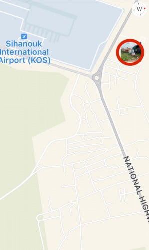 ដីទល់មុខព្រលានយន្តហោះកំពង់សោម​西港机场对面土地出售