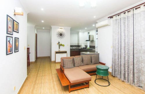 BKK3 area | Serviced apt 2 beds with elevator and gym for rent nearby Toul Sleng