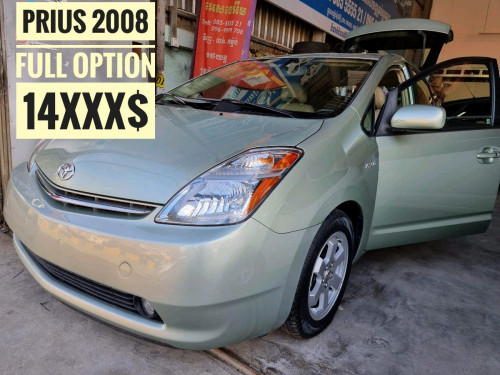 Prius 08 Full Option ធានាឡានស្អាត អត់បុក ពិន្ទុខ្ពស់ រំលស់ការទាប 0.51%