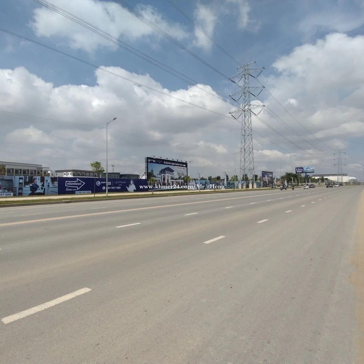 Land for Sales On Street 60m(in front Chip Mong 60M) ក្នុង ចាក់អង្រែលើ