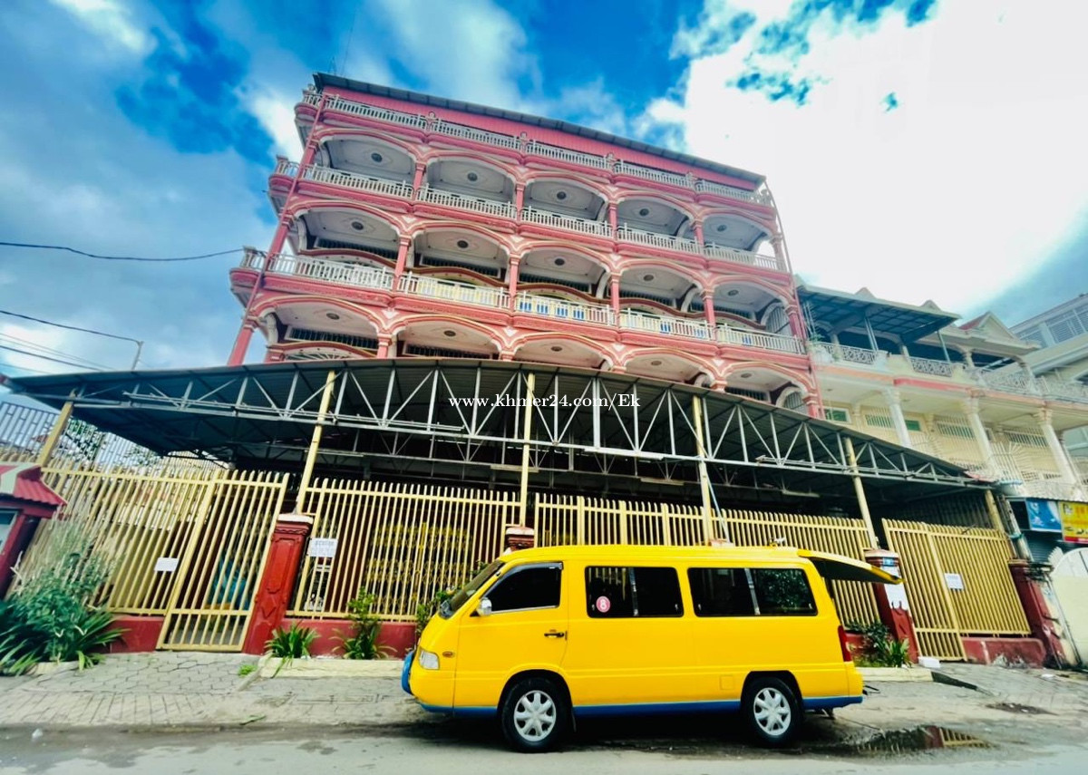 Building For Rent Close To Chhroy Changva Bridge, Floors: 04 Floors, Building Size: 20x20m, 6,000$