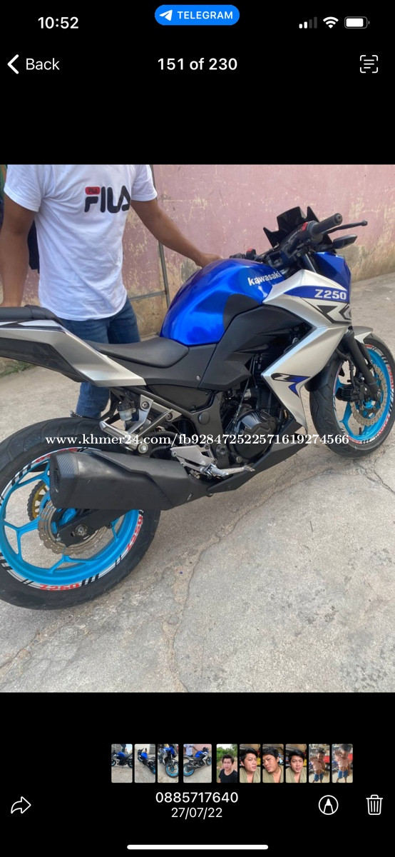 Kawasaki Z250 Price $2400.00 In Phnom Penh, Cambodia - ជាងឌី | Khmer24.com