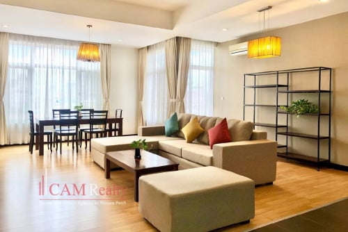 3 bedrooms serviced apartment for rent in Bassac Lane area – Phnom Penh
