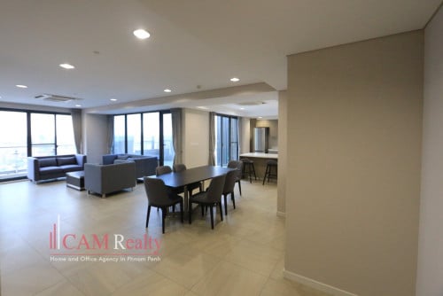 Modern style 2 bedrooms serviced apartment for rent in Phnom Penh