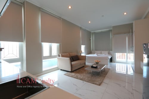 Studio serviced apartment for rent in Tuek La’ak area – Phnom Penh.