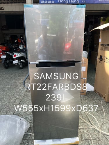 Samsung RT22FARBDS8(  New  Refrigerator 2 Doors Freezer 1,6m, ទូរទឹកកកទ្វារ2​ថ្មី  កំពស់1,6 m )