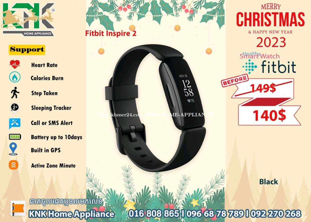 Fitbit Health Fitness Watch Price 140.00 in Ou Ruessei Pir Cambodia KNK HOME APPLIANCE Khmer24