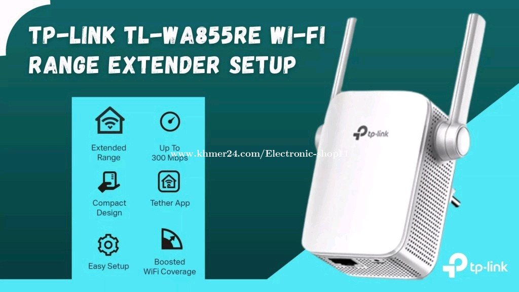 Как подключить tl wa855re к роутеру ដុំបំបែកWiFi tp-link extender បុំបែកដោយមិនបាច់អូសខ្សែ Price $35.00 in Phnom Penh