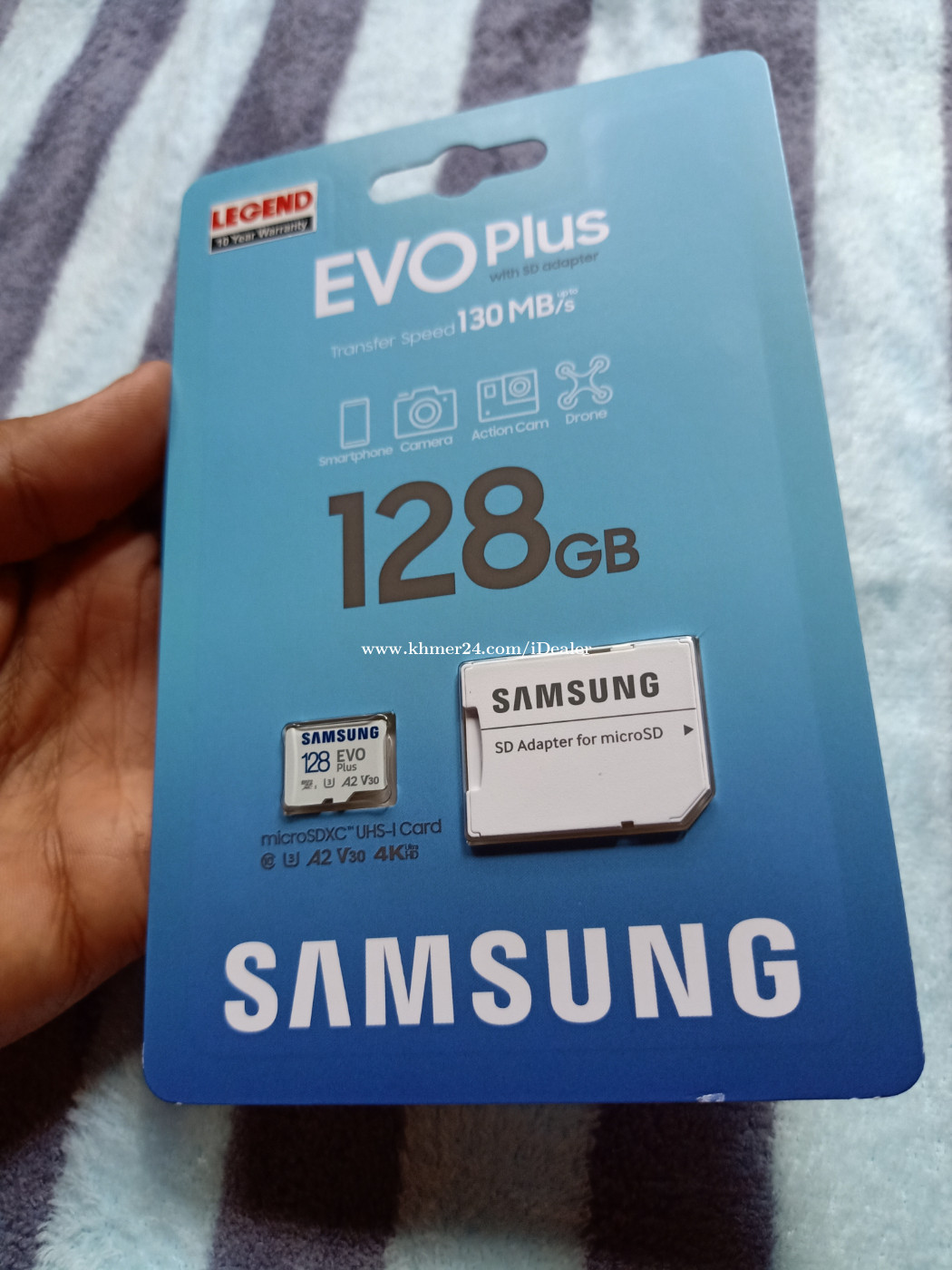 Samsung 128gb 64gb Evo Plus Micro Sdxc With Sd Adapter 130mb S In Phnom Penh Cambodia On