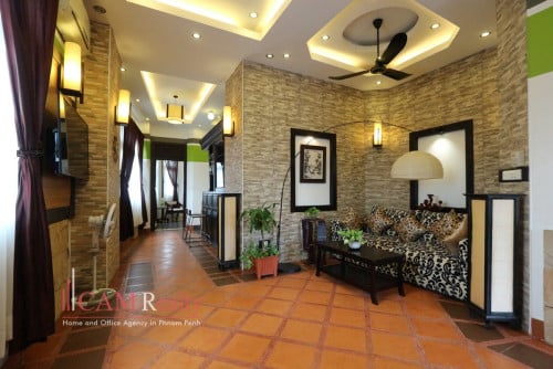 Independence Monument Area| French colonial style house 2 bedrooms serviced apartment for rent