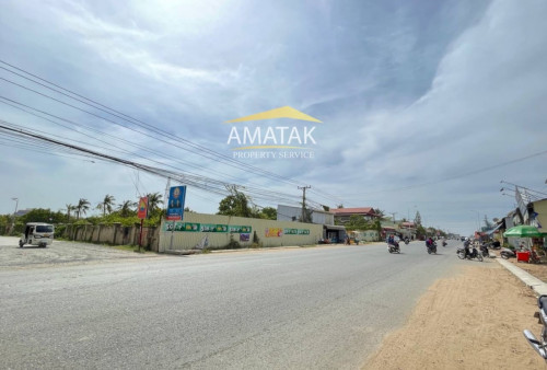 ដីលក់ លើផ្លូវជាតិលេខ2 ជិតផ្លូវសម្តេចហ៊ុនសែន 60ម