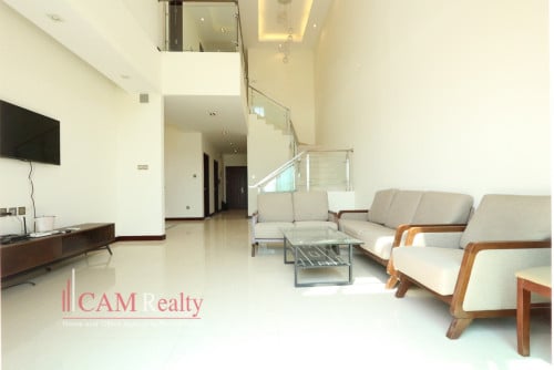 Rose Condo (Tonle Basak) | 3 bedroom duplex condo for rent in Tonle Basak