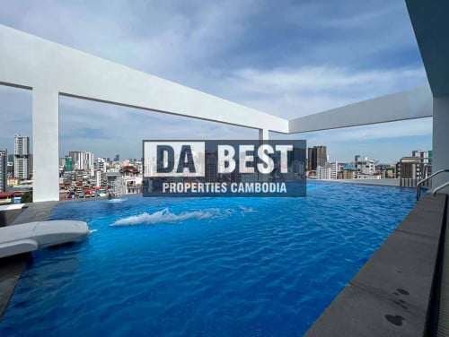 New! Modern 1BR Apartment with Swimming Pool for Rent in Phnom Penh- Toul Tumpoung