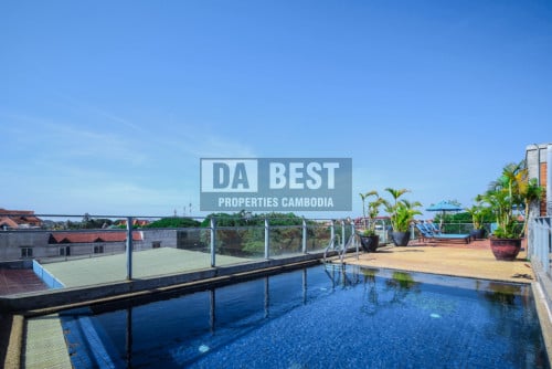 DABEST: Central 2 Bedroom Apartment For Rent In Siem Reap With Rooftop Pool
