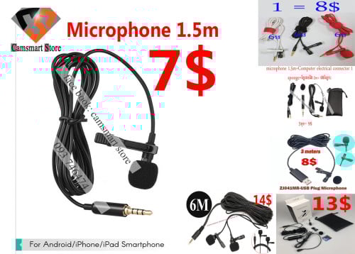 Lavalier Microphone Mic For iOS Android