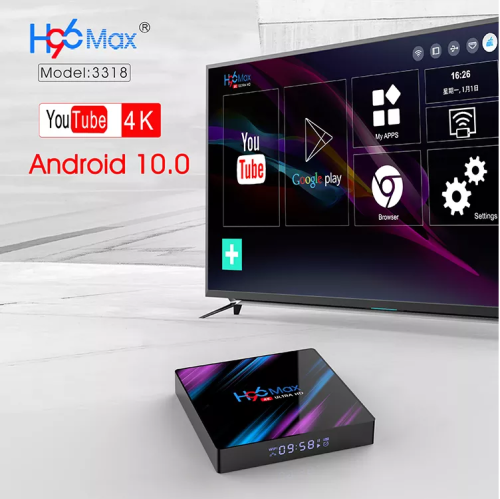 H96 Max Android Tv Box 10.0 Smart TVBox (Bluetooth)
