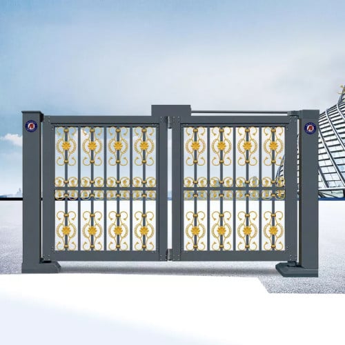 AI-QG-P2950-Modern Design Automatic Aluminum Folding Gate - ទ្វារទំនើប រឹងមាំបញ្ចាទេឡេ
