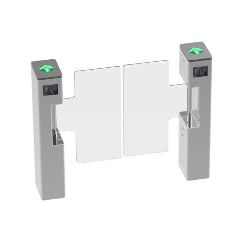 AI-LST010 Acrylic Swing Turnstile For Gate Access Office Building - ប្រពន្ធ័គ្រប់គ្រងច្រកចេញចូល