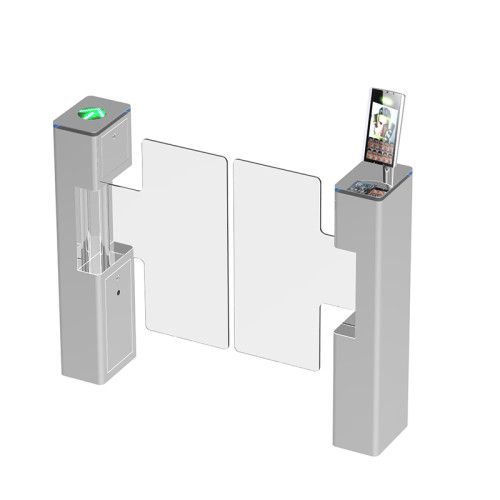 AI-LST010 Acrylic Swing Turnstile For Gate Access Office Building - ប្រពន្ធ័គ្រប់គ្រងច្រកចេញចូល