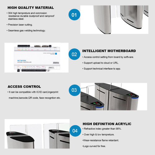 AI-PT017 Bi-directional Access Control Speed Sliding Turnstile Gate