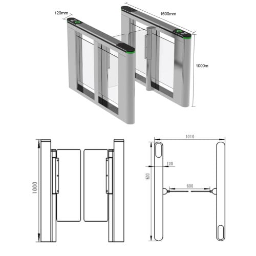AISG006 High Speed Security Turnstile Gate Automatic Gate System