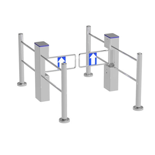 AI-ST003F Supermarket Entrance Swing Turnstile Barrier Gate - ប្រពន្ធ័គ្រប់គ្រងច្រកចេញចូល
