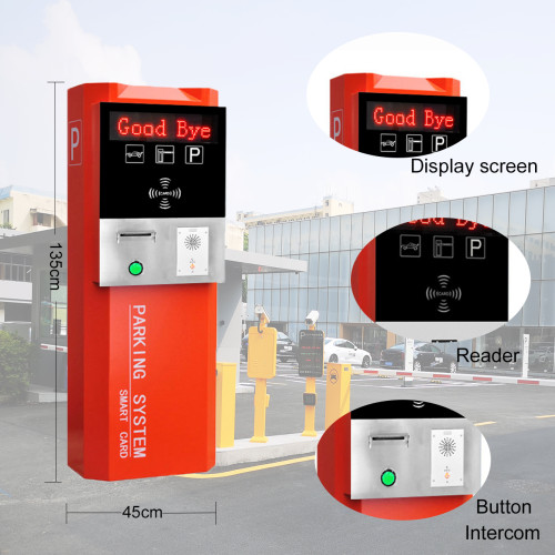 AI-TBCR Card Dispenser Parking Lot Ticket Machine Parking Management System - ប្រព័ន្ធចំណតឡាន ម៉ូតូ