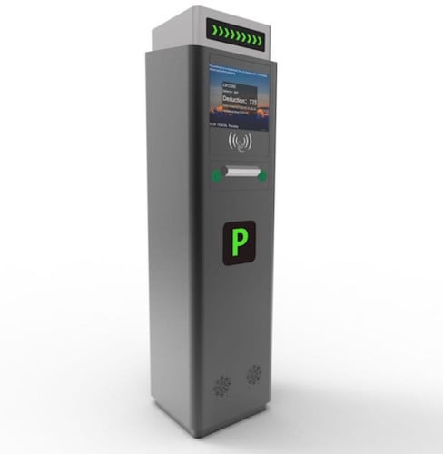 AI-Ticket Parking Management Dispenser With RFID card, Camera For Facial Detection