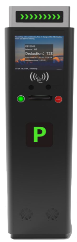 AI-Ticket Parking Management Dispenser With RFID card, Camera For Facial Detection