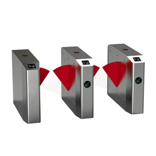 AI-WT002 Card Reader Flap Entrance Exit Gate Turnstile Flap Barrier - ប្រពន្ធ័គ្រប់គ្រងច្រកចេញចូល