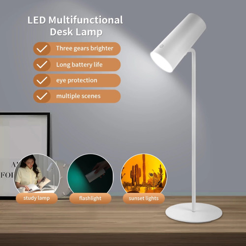 Wireless Table Lamp 50h+ Study Lamp Working Lamp