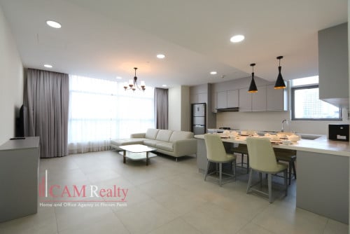 BKK1 area| Modern style 2 bedrooms serviced apartments for rent