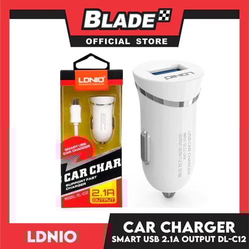 LDNIO DL-C12 Car Charger 2.1A Output Single USB Port