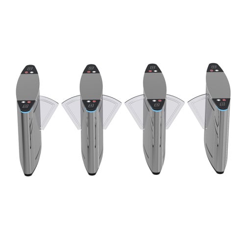 AI-WT004 Automatic Access Control System Flap Turnstile Gate - ប្រពន្ធ័គ្រប់គ្រងច្រកចេញចូល