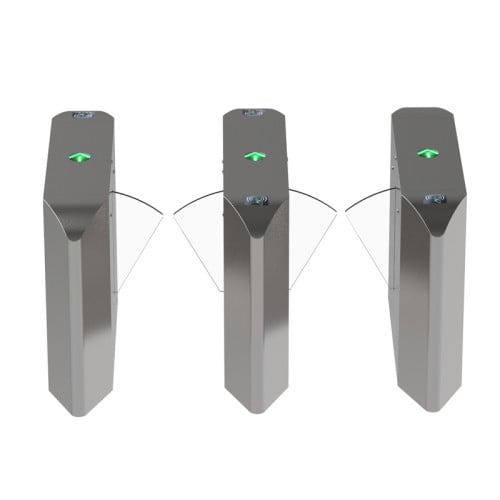 AI-WT005 Factory Automatic Acrylic Flap Wings Turnstile  - ប្រពន្ធ័គ្រប់គ្រងច្រកចេញចូល