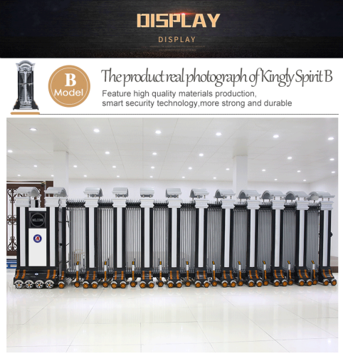 AI-KING SPIRIT Electric Automatic Retractable Gate - ទ្វារទំនើប រឹងមាំបញ្ចាទេឡេ