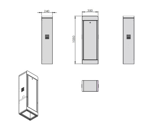 AI-PARK-302 High Quality Boom Barrier Controller Automatic Parking Boom Gate - ប្រព័ន្ធចំណតឡាន ម៉ូតូ