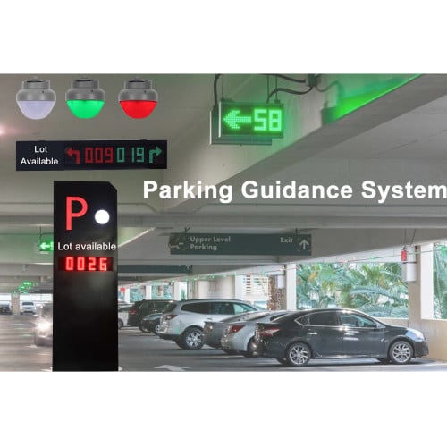 AI-Ultrasonic Parking Guidance Car Sensors Parking Lot Sensors Systems - ប្រព័ន្ធចំណតឡាន ម៉ូតូ