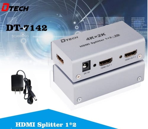 DTech HDMI Splitter ដុំបំបែក 1 to 4
