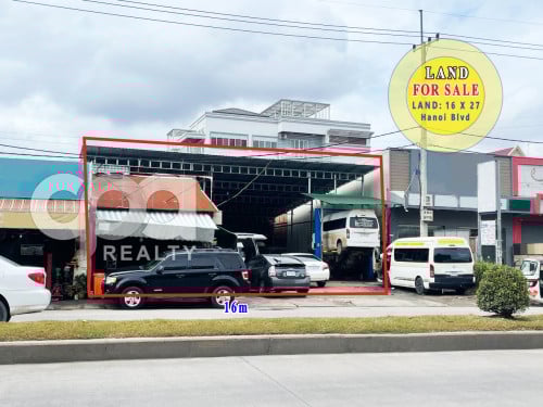 ដីលក់លើផ្លូវហាណូយជិតបឋមសិក្សាភ្នំពេញថ្មី