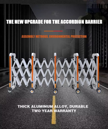 AI-QG-G361 Modern Expanding Manual Aluminum Alloy Material Gate - ទ្វារទំនើប រឹងមាំបញ្ចាទេឡេ