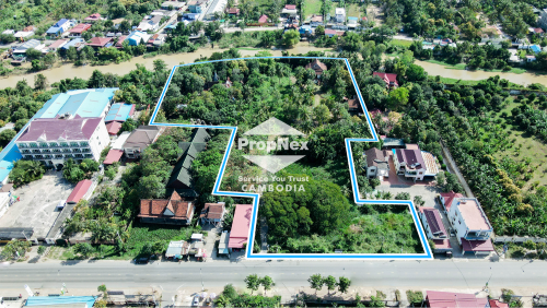 ដីពាណិជ្ជកម្មជាប់ព្រែកសម្រាប់លក់នៅជិតមហាវិថីសម្តេចហ៊ុនសែន [English Below]