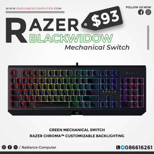 RAZER BLACKWIDOW V3 Mechanical Switch