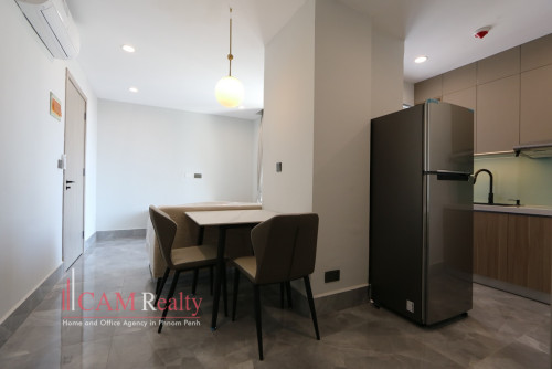 Tuol Kork area| 1 bedroom serviced apartment for rent| Swimming pool, gym, steam and sauna