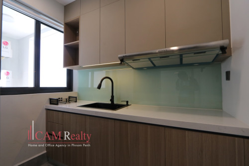 Tuol Kork area| 1 bedroom serviced apartment for rent| Swimming pool, gym, steam and sauna