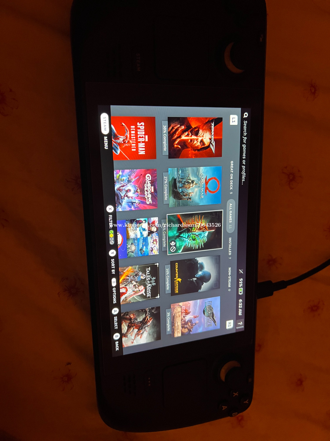 STEAM DECK 512GB with 256 MICRO SD CARD for sell, barely used 99