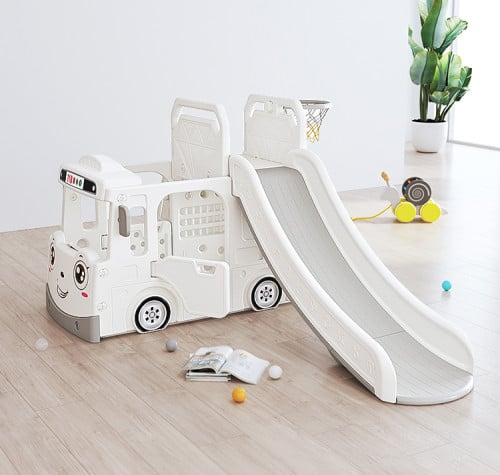 ឡាន​រអិល Bus slide playground for kids